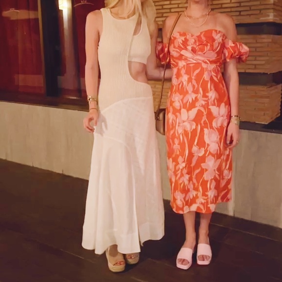 Jonathan Simkhai patchwork cut-out midi dress - Picture 3 of 9